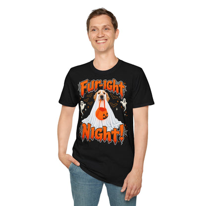 Fur-ight Night! Halloween Golden Retriever Dog T-Shirt - CorMerch