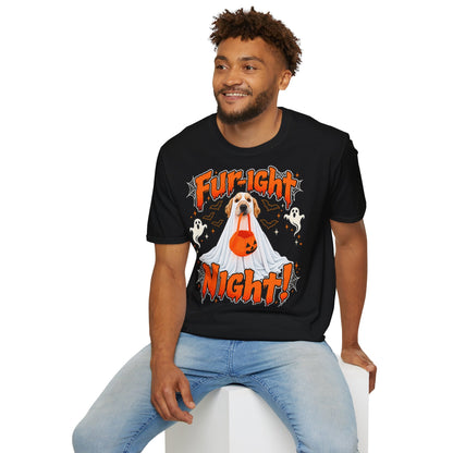 Fur-ight Night! Halloween Golden Retriever Dog T-Shirt - CorMerch